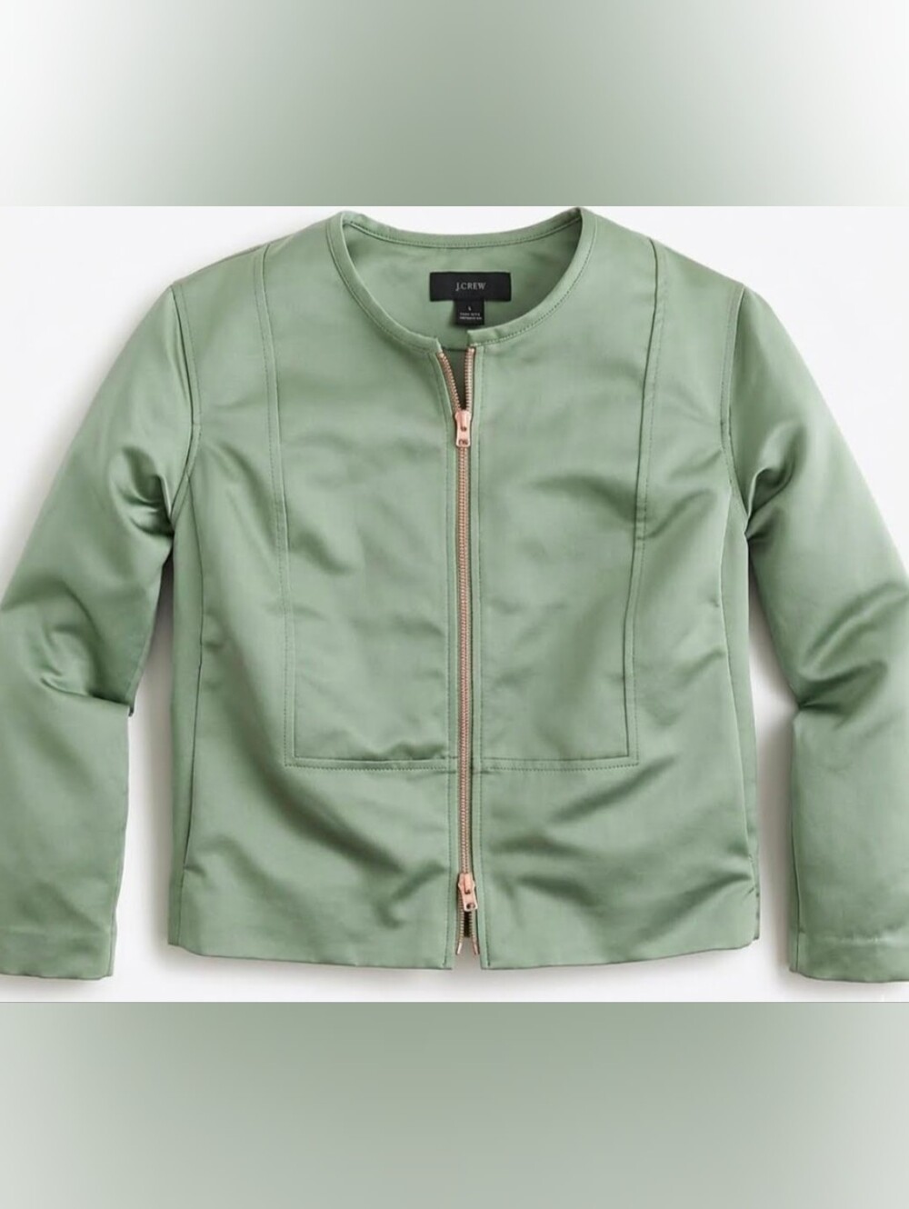 J CREW COLLECTION | Satin Bomber Jacket